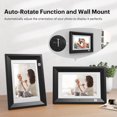 thumbnail image 2 of KODAK 10.1 Inch Wood Digital Picture Frame with Remote Control, IPS Screen HD Display, Auto-Rotate, Wall Mountable, Programmable Auto On/Off, Enjoy Your Precious Moment in Slideshow, Black, 2 of 9