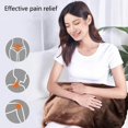thumbnail image 2 of YOPTOP Heated Electric Blanket Coral Fleece Twin Size with 4 Heat Settings Wearable USB Heated Blanket ShawlHeated Electric Blanket Coral Fleece Twin Size,coffee, 2 of 6