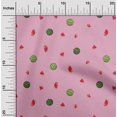 thumbnail image 1 of oneOone Cotton Cambric Fabric Watermelon Fruit Printed Craft Fabric BTY 56 Inch Wide, 1 of 1