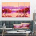 thumbnail image 1 of Red and Purple Japanese Gardens - Large Landscape Canvas Art Print, 1 of 3