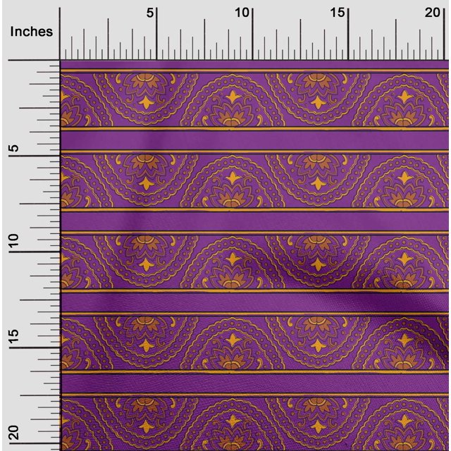 oneOone Cotton Flex Fabric Floral Block Print Fabric By Yard 40 Inch Wide