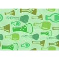 thumbnail image 1 of Ahgly Tapis Rectangulaire Lavable en Machine Vert Transitionnel, 5 Pieds x 7 Pieds, 1 of 7