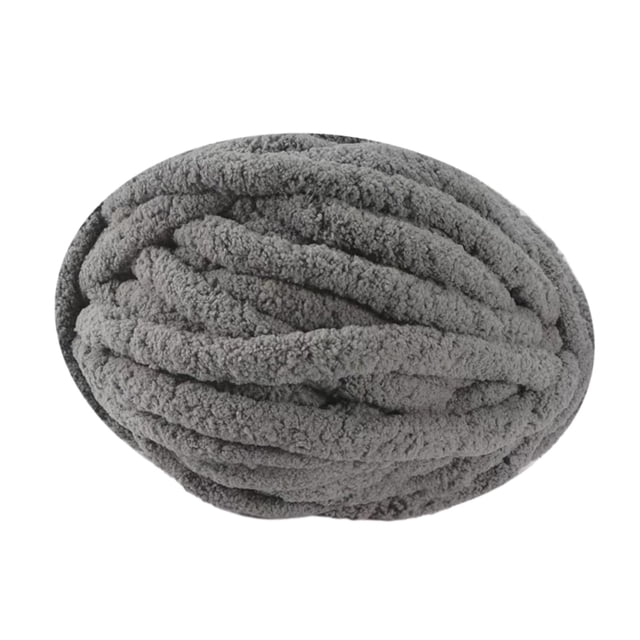 Thick Chunky Yarn Arm Knitting Yarn for Knitted Blanket Mat Scarf Rug Making Gray