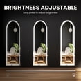 thumbnail image 3 of EDX Arched 60"x 16" LED Full Body Mirror with Frame, 3 Color Lighting, Free Standing Wall-Mounted for Home, 3 of 7