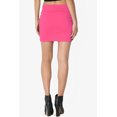 thumbnail image 3 of TheMoogan Women's Basic Stretch Cotton High Waist Double Layer Tube Mini Skirt, 3 of 7