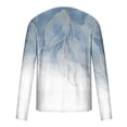 thumbnail image 5 of TIMIFIS Men's Long Sleeve Cotton T-Shirt Graphic Printed Shirts Tops-BlueFall, 5 of 5