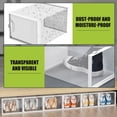 thumbnail image 3 of Stelive 12PCS Shoe Display Box Shoe Box Storage Containers Stackable Shoe Storage Box 33x25.4x18.6cm Shoe Organizer, 3 of 13