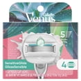 thumbnail image 3 of Venus GlisseSensible Rasoir pour Femmes pour Peau Sensible, 4 Cartouches de Recharge pour Rasoir, Parfum Aloe Bloom, 3 of 12