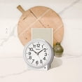 thumbnail image 3 of Seiko QHE199SLH Réveil de Chambre Rond Classique Sans Tic-Tac, Argent, 4,6 x 4,7 Pouces, 3 of 6