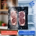 thumbnail image 3 of FLRBAGSTO Black and Clear Vacuum Sealer Bags 15" x 20", 5.5 Mil Precut Vacuum Seal Bags for Food Storage, Sous Vide, and Meal Pre, 3 of 5