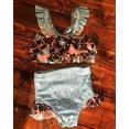 thumbnail image 4 of Baby Girl Cute Design Mermaid Swimsuits 2 Piece Ruffle Split Swimwear for 1-5 Years Old, 4 of 4
