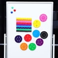 thumbnail image 2 of HLONK Magnetic Fraction Presenter Math Tiles Games Ceramic Bars Education Toys Manipulatives, 2 of 6