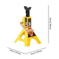 thumbnail image 3 of Estbridge  2 PCS Jack Stands  3 Ton Car Jack Stands Double Locking  Adjustable Height  for 1/10 RC Crawler Car (Red), 3 of 9