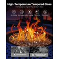 thumbnail image 3 of VEVOR 10 LBS Fire Glass 1/4-Inch Fireplace Glass Rocks for Fire Pit Table Copper, 3 of 9