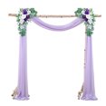 thumbnail image 1 of tredstone 2pack/lot Arch Drape Chiffon Curtain Wide Application For Wedding Or Photo Shooting Accessories Pale Purple, 1 of 1
