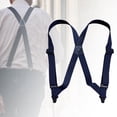 thumbnail image 3 of lionlar Suspenders for Men Adjustable Pants Utility for Wedding Navy Blue, 3 of 9