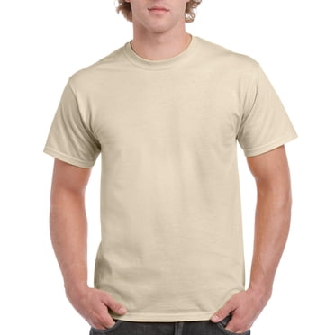 Gildan Mens Ultra Cotton T-Shirt, 2XL, Sand