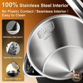 thumbnail image 4 of Dezin Electric Kettle, 0.8L Portable Travel Kettle with Double Wall Construction, 304 Stainless Steel Electric Tea Kettle for Bus, 4 of 8