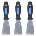 thumbnail image 2 of 3Pcs Stainless Steel Paint Scraper Set, Flexible Spackle Drywall Repair Tools,Easy Hanging, Remover Kit with Plastic Handle, for Putty, Painting, Plaster, 2 of 7