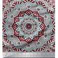 thumbnail image 1 of Soimoi Poly Georgette Fabric Moroccan & Mandala Kaleidoscope Printed Craft Fabric by The Yard 52 Inch Wide, 1 of 3