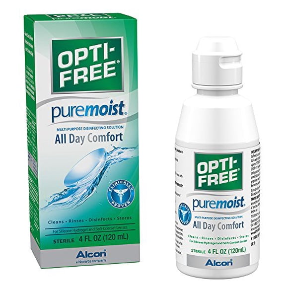 Opti-Free Puremoist Solution Désinfectante Polyvalente, 4 Onces