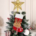 thumbnail image 2 of B 20 Inch Christmas Stocking With Snowflake Design For Holiday Decor Gift Storage Festive Home Decoration Christmas Party Essential 0.24 Lb, 2 of 7
