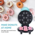thumbnail image 3 of Dash Mini Donut Maker Machine Makes 7 Doughnuts 700W Double-sided Heating Non-stick Coating Electric Donut, 3 of 8