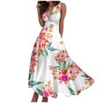 thumbnail image 1 of TJAZFJPA Collier de Dressage pour Chien Robe de Mode pour Femmes Printemps et Été Imprimée Sans Manches à Col en V avec Fermeture Éclair Latérale Style Robe (5) Robe Noire pour Invitée de Mariage Robe Noire de Bal, 1 of 7
