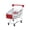 Rouge 6, variante sur Lisbinx Mini Panier d'Achats pour Enfants / Panier d'Achats en Acier Inoxydable pour Jouets avec Roues Pivotantes à 360 Degrés / Jouet de Supermarché pour Jeu d'Imitation