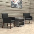 thumbnail image 2 of Scranton & Co Fauteuil de Réception Contemporain en Vinyle Noir, 2 of 7