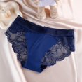 thumbnail image 2 of B91xZ Culottes Hipster Sans Couture pour Femmes, Dentelle Extensible, Bleu TG, 2 of 5