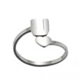 thumbnail image 4 of Fashion 26 English Letter Opening Rings Stainless Steel Girls Love Retro Jewelry, 4 of 9
