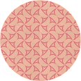 thumbnail image 1 of Ahgly Company Tapis d'Intérieur Ronds de Style Transitionnel Lavables à la Machine, Rouge Tomate, 7 Pieds Rond, 1 of 7