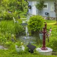 thumbnail image 3 of Phenofice 1Pcs Tabletop Solar Fountain Black Resin Water Fountain Outdoor Spray Pattern For Patios, 3 of 8