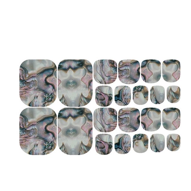 PVCS Waterproof Cute Toe Nail Stickers Summer Fashion Manicure Foot Stickers