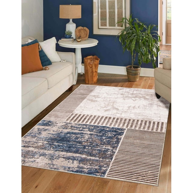 ECARPET Monica Contemporary/Modern Area Rug for Living Room, Bedroom, Dining Room, Entrance, Hallway and More.