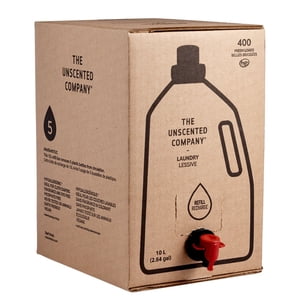 The Unscented Company Boîte de recharge de blanchisserie 400 charges, 10L (2.64 - Oui.)