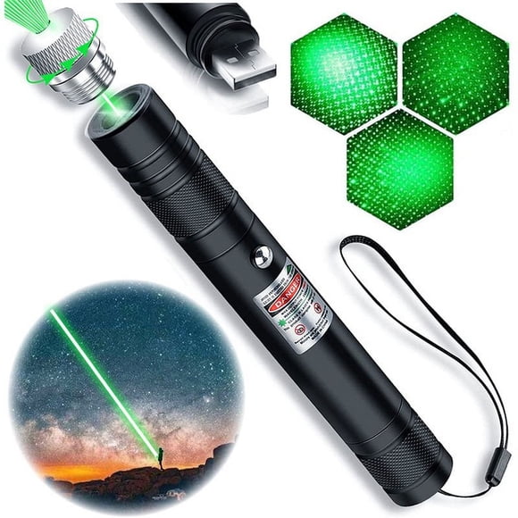 DEBGFS Longue Portée Pointeur Laser Rouge Pointeur Laser Haute Puissance Pointeur Laser Puissant Haute Puissance Pointeur Laser USB Rechargeable pour la Chasse en Plein Air, le Camping et la Randonnée