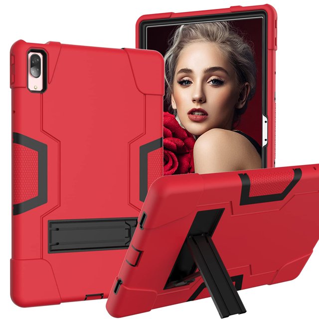 Mignova for Lenovo Tab P11 Pro Tablet Case , Heavy-Duty Drop-Proof and Shock-Resistant Rugged Hybrid Protective case(with Stand) for Lenovo Tab P11 Pro 11.5 inch (Model:TB-J706F/J706L)(Red/Black)
