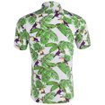 thumbnail image 3 of Pompotops Chemise Blouse à Manches Courtes à Col à Revers Décontractée pour Homme à Motif Imprimé en Solde, 3 of 7