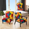 thumbnail image 1 of Designart « Colorful Base Run » Fauteuil d'Appoint Rembourré Abstrait Multicolore - Fauteuil Moderne pour Salon, 1 of 7