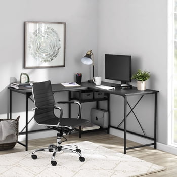 Mainstays Two-Way Convertible Desk with Lower Storage Shelf, Teens and Adults