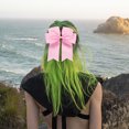 thumbnail image 4 of Iumwxz 6-inch Ribbed Satin Fishtail Double Layered Ribbon Bow Hair Clip For Children's Hair Accessories Hair Clip, 4 of 7