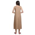 thumbnail image 3 of Moomaya Robe de Nuit Évasée en Coton Unie pour Femmes, 3 of 6