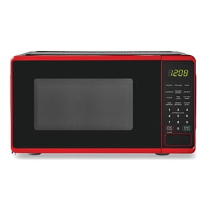 0.7 Cu. ft. Four micro-ondes de comptoir 700 Watts Nouveau (couleur : Rouge)