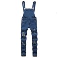 thumbnail image 1 of LSLJS Salopette Déchirée une Pièce pour Hommes Pantalon Ajusté Cadeaux pour Hommes, 1 of 5