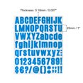 thumbnail image 2 of Uxcell 1 inch Self Adhesive Waterproof Vinyl Letter Number Sticker Set, 8 Sheet Light Blue, 2 of 6