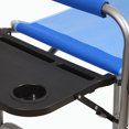 thumbnail image 4 of Kamp-Rite Portable Director's Camping Chair w/Table & Cup Holder, Navy/Tan, 4 of 5