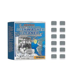 Dishwasher Cleaner, All-In-One Cleaning Dishwasher Decontamination Block Cleaning Tablet
