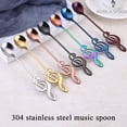 thumbnail image 3 of LSLJS Music Stainless Steel Spoon Dessert Spoon Teaspoon Music Bar Spoon, Stainless Steel Spoon, 3 of 6
